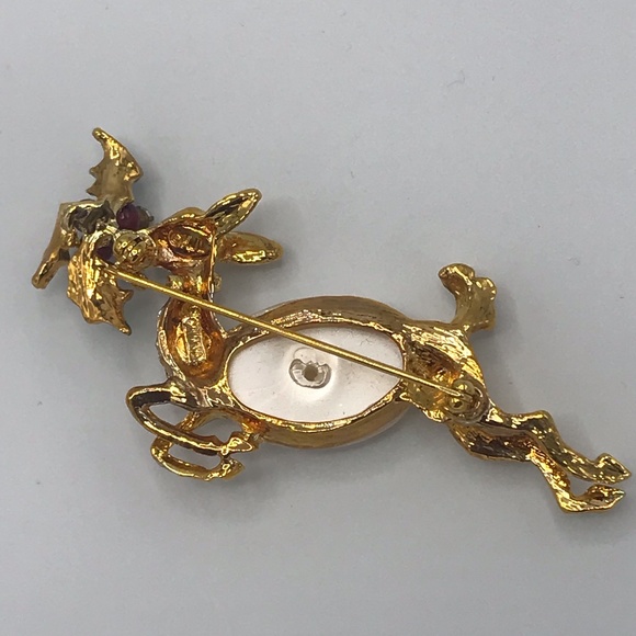 Kenneth Jay Lane Reindeer Pin - Picture 4 of 7